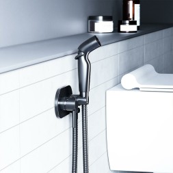 Гигиенический душ со смесителем Damixa Option 212000300 Черный матовый