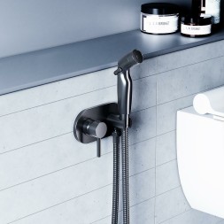 Гигиенический душ со смесителем Damixa Option 212000300 Черный матовый