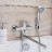 Смеситель для ванны Ростовская Мануфактура Сантехники SL130-006EK универсальный Хром